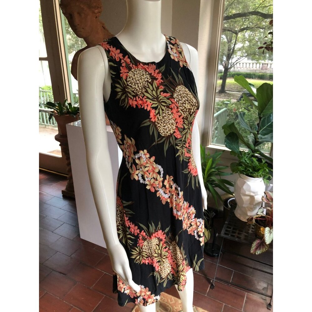 Hawaiian Dress, Hilo Hattie Hawaiian Dress, Tiki Dress | - Picture 4 of 9